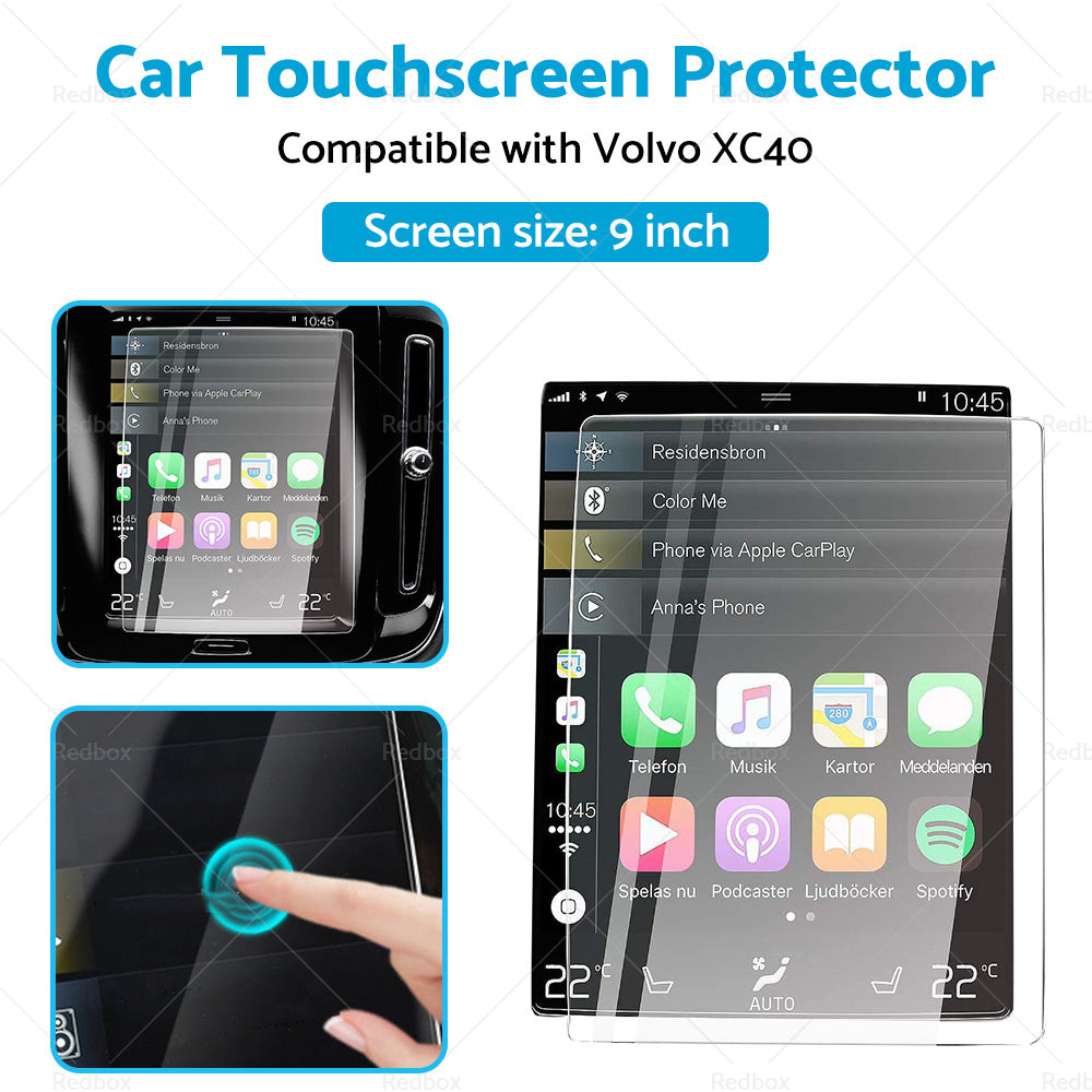 {{ Touchscreen Protector Car Tempered Glass Film 9inch Suitable For Volvo XC40 18-22 }} - Buy Car Parts Online at {{ Kaka Auto Parts }}.