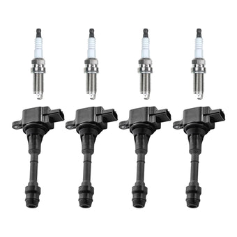 compare product 4x Ignition Coils & 4x Spark Plugs Suitable for Nissan X-Trail T30 224488H315