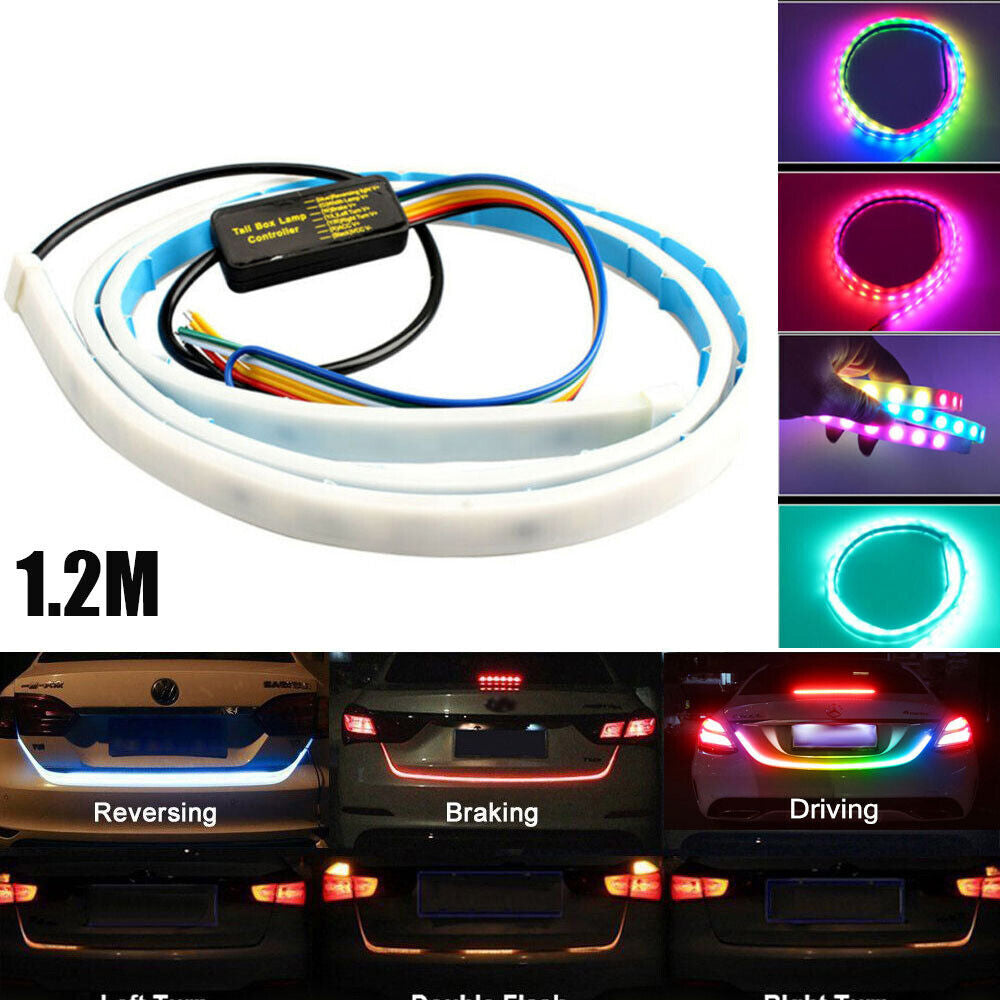 Truck Tailgate LED Strip Bar Reverse Brake Turn Signal Tail Light Waterproof Suitable For Truck