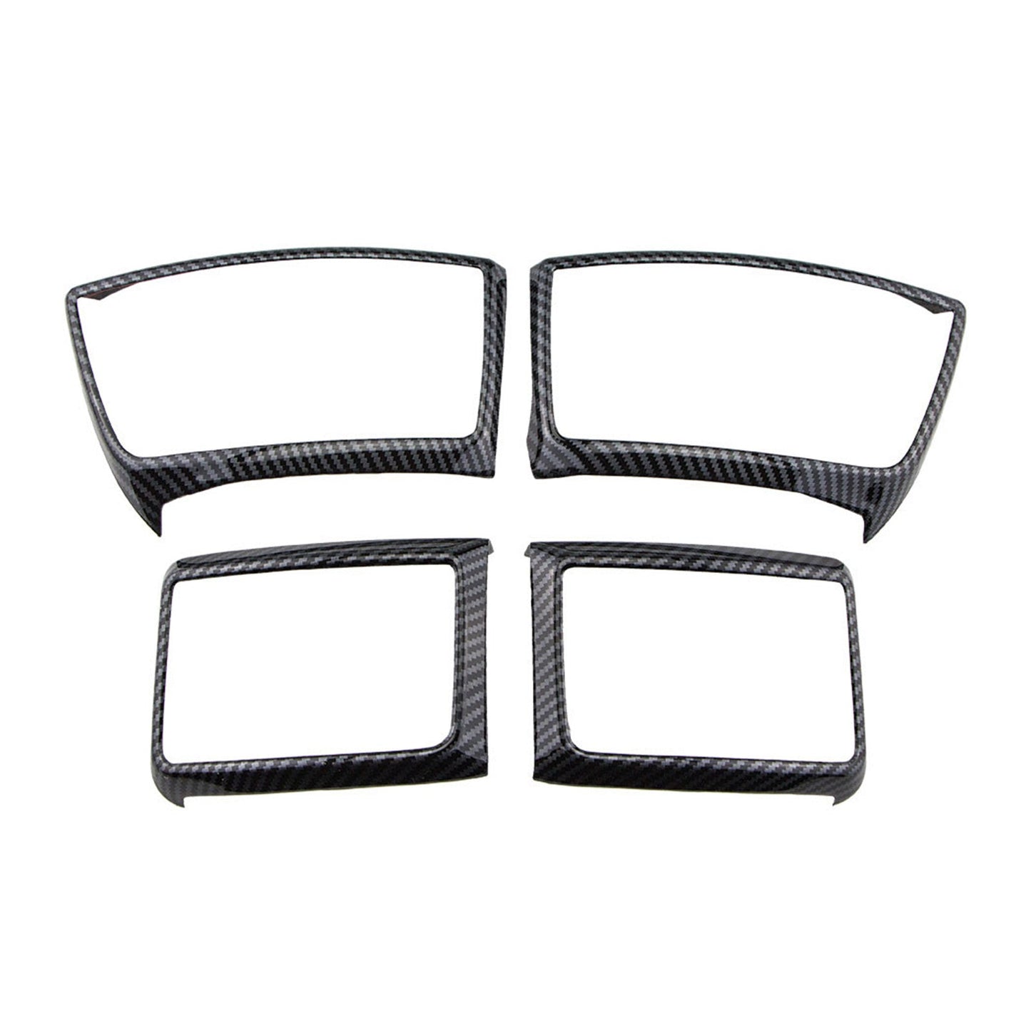 4x Carbon Fiber Color Air Outlet Frame Cover Trim Suitable For Ford Ranger 2015-2022