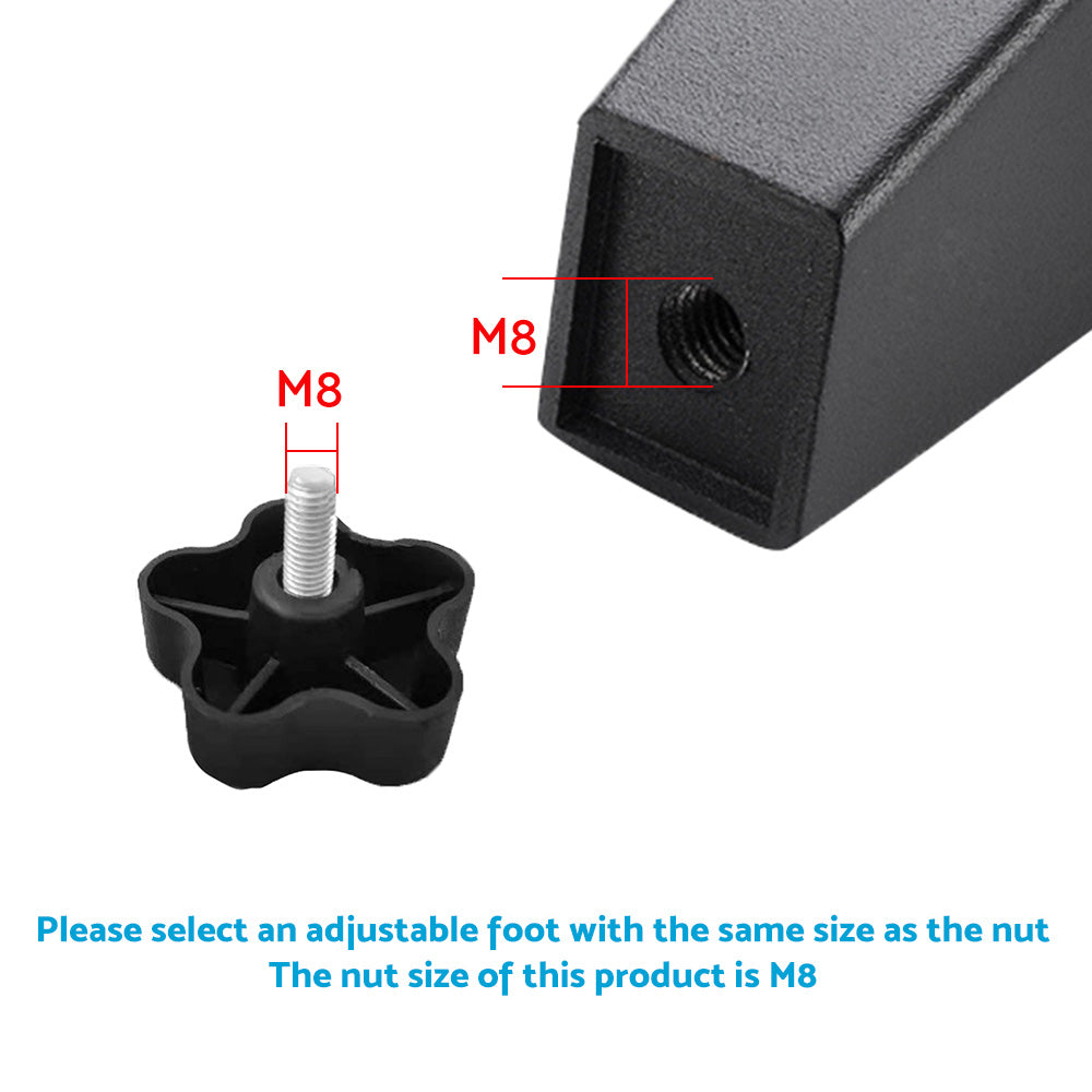 1x Awning Brace Locking Knob 8mm Plum Blossom Suitable For Carefree Caravan RV 200-34120