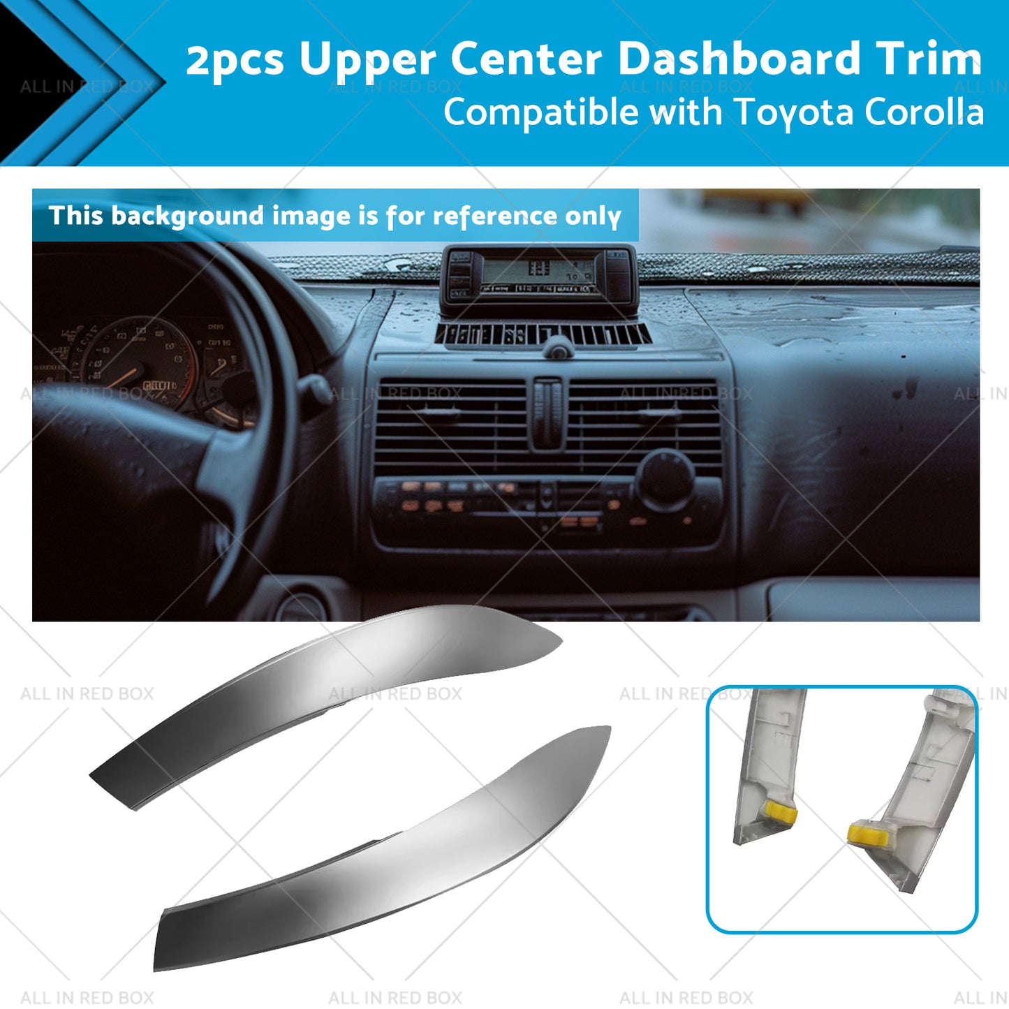 {{ 55436-02330 2pcs Upper Center Dashboard Trim Suitable for 09-13 Toyota Corolla }} - Buy Car Parts Online at {{ Kaka Auto Parts }}.