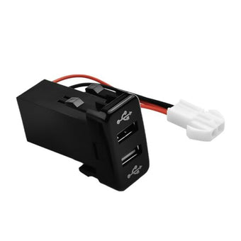 compare product Dual USB Socket Audio Charger Suitable For Toyota Hilux / Prado / Land Cruiser 100 / 120 Series