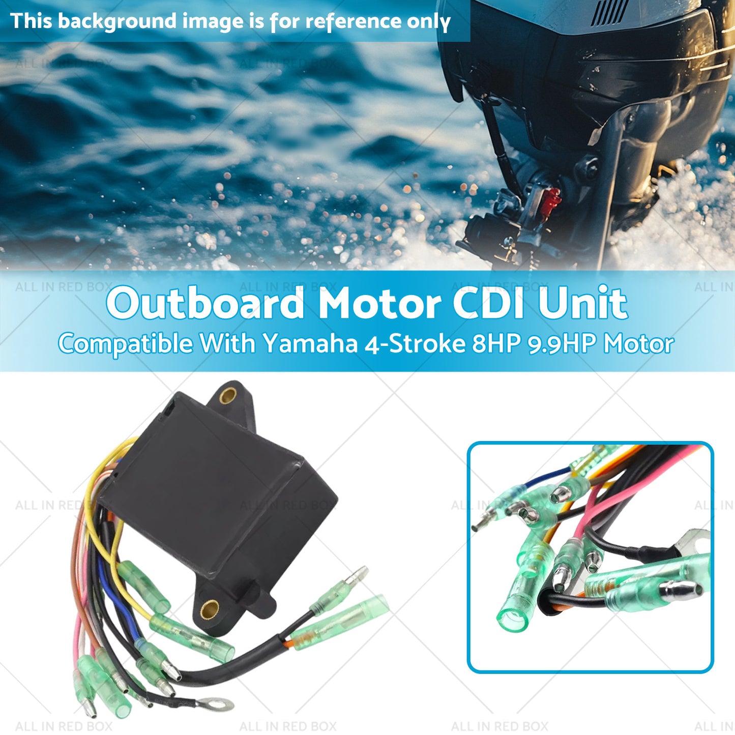 {{ CDI Unit Suitable For Yamaha 4 Stroke 8HP 9.9HP Outboard Motor 68T-85540-00 Outboard Motor CDI Unit }} - Buy Car Parts Online at {{ Kaka Auto Parts }}.