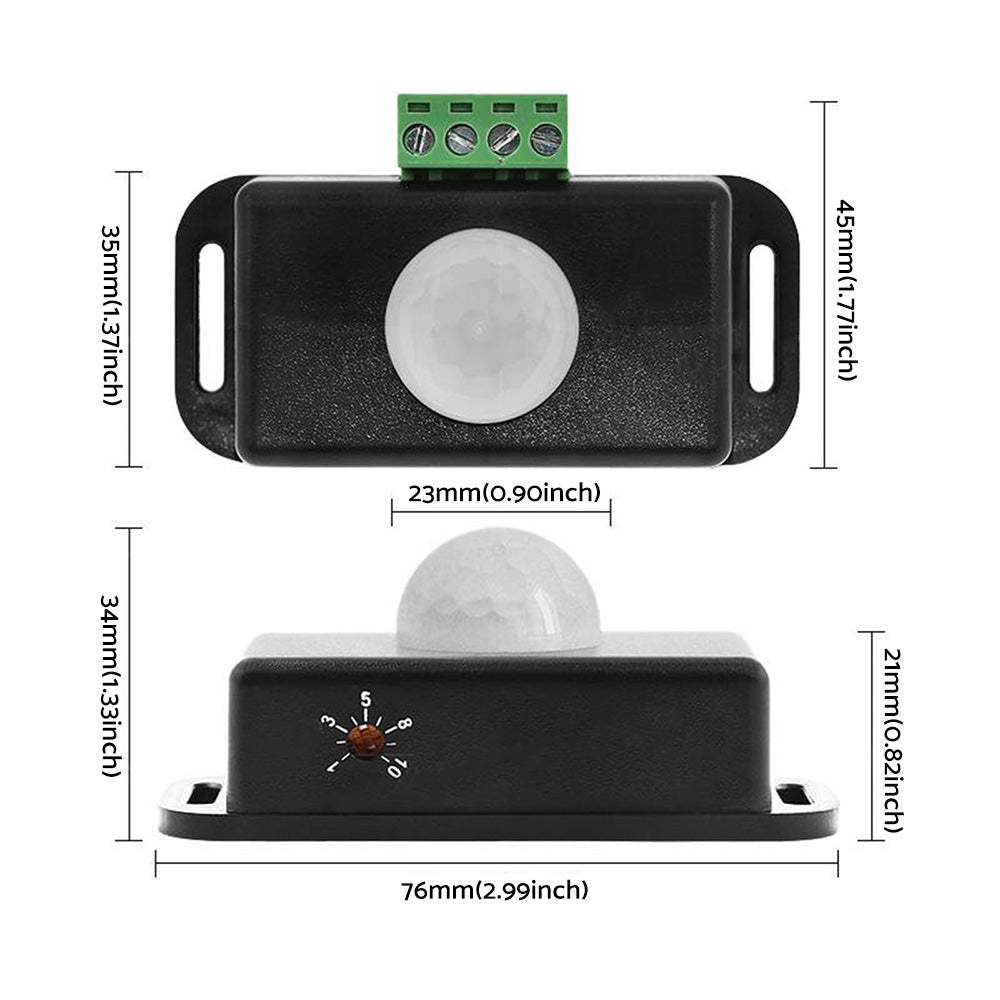 8m Body Infrared PIR Motion Sensor Switch Suitable For LED Light Strip Automatic 12V 24V