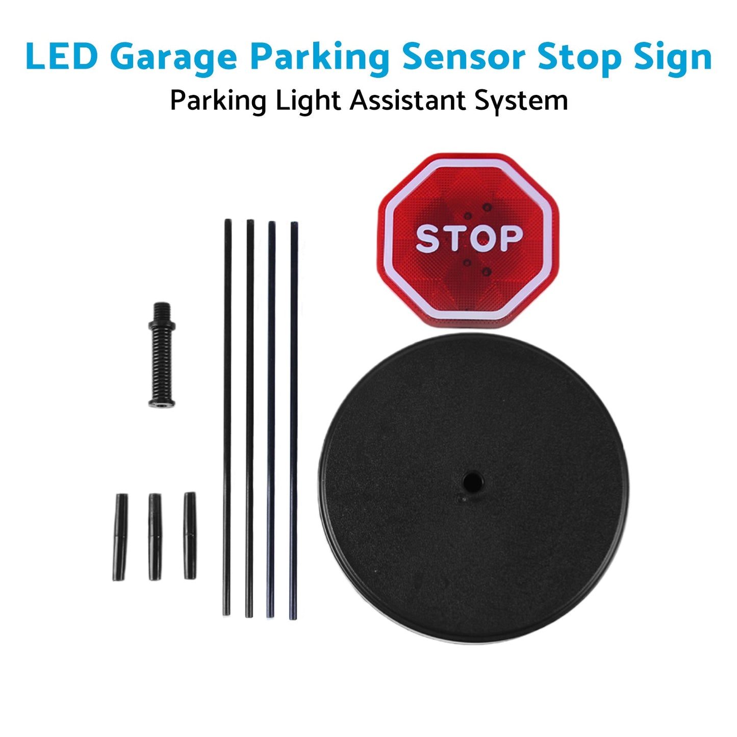 LED Garage Parking Sensor Stop Sign Smart Parking Light Assistant System