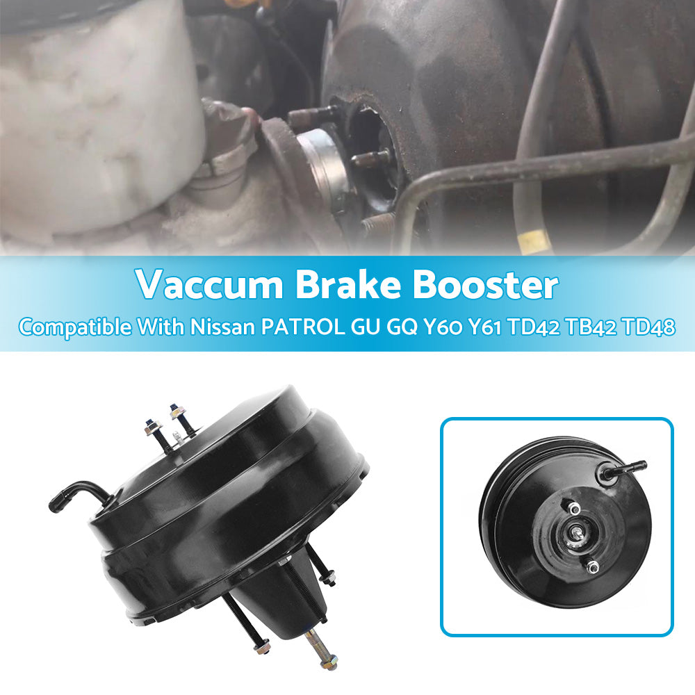 {{ Vaccum Brake Booster Suitable For Nissan GU PATROL Y60 Y61 TD42 TB42 TD48 94-99 }} - Buy Car Parts Online at {{ Kaka Auto Parts }}.