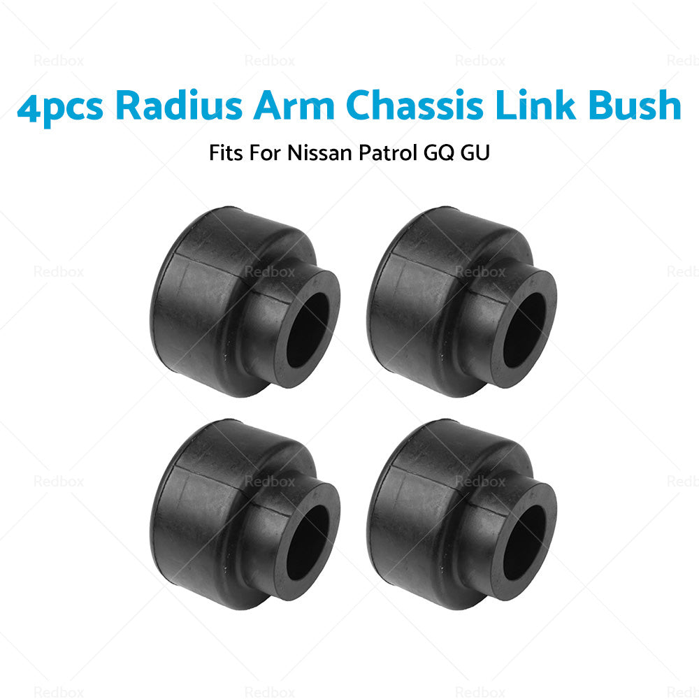 {{ Set of 4 Radius Arm Chassis Link Bush For Nissan Patrol GQ Y60 GU Y61 1988-2016 }} - Buy Car Parts Online at {{ Kaka Auto Parts }}.