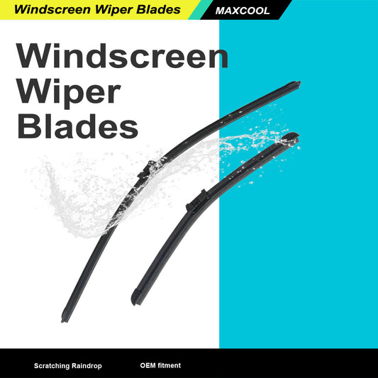 For Ford Fiesta 08-On Aero Flat Windscreen Wiper Blades 26 inch   15 inch  1 Pair