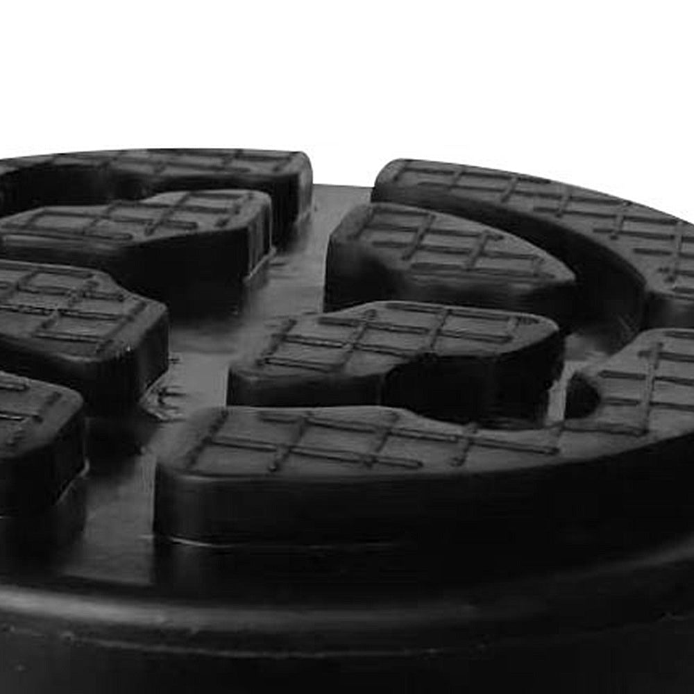 5x Universal Round Rubber Arm Lift Pads Suitable For Car Truck Auto Hoist Black