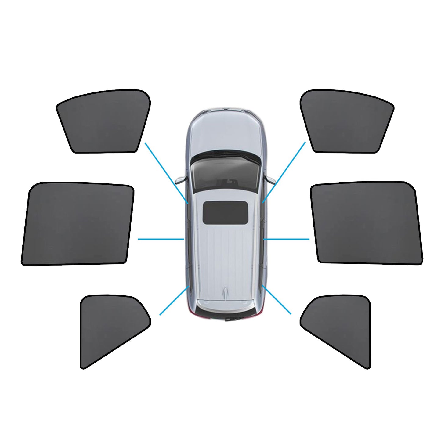 {{ Magnetic Mesh Sun Blind Shades Suitable for Volvo XC40 2018-2024 On Front/Rear }} - Buy Car Parts Online at {{ Kaka Auto Parts }}.