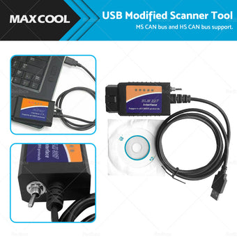 compare product USB modified Suitable For Ford ELMconfig latest chip HS-CAN MS-CAN Forscan OBD2