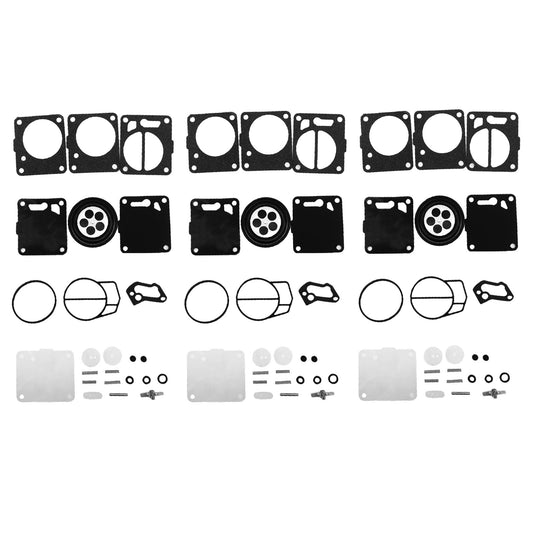 3x Carburetor Carb Rebuild Repair Kit Suitable Sea-Doo SP SPI SPX HX GS GSI GSX