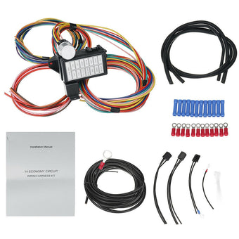 compare product 14 Circuit Wiring Harness Street Hot Rat Rod Custom Universal Wire Kit