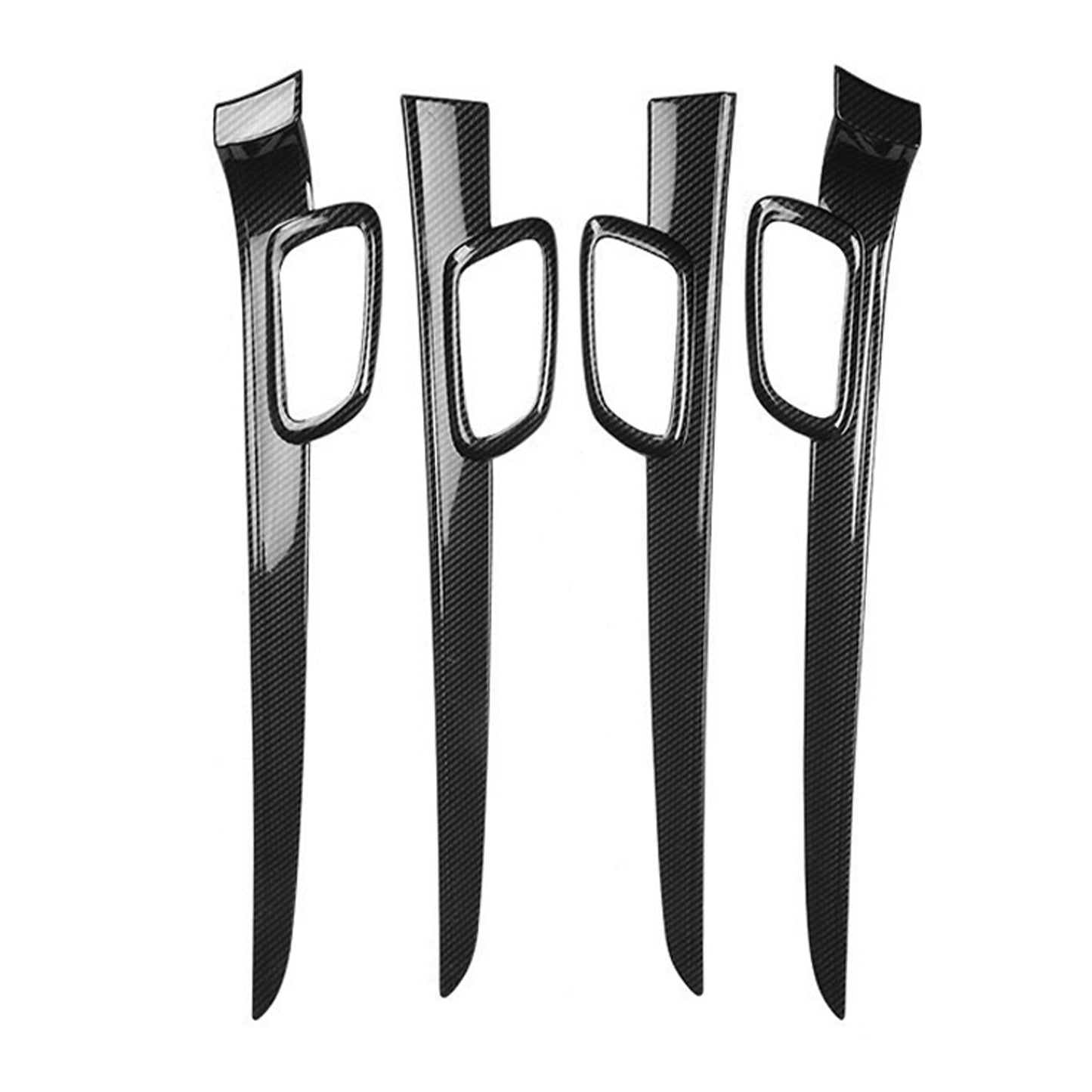 Carbon Fiber Door Handle Decor Cover Trim Strips Suitable For Jeep Grand Cherokee