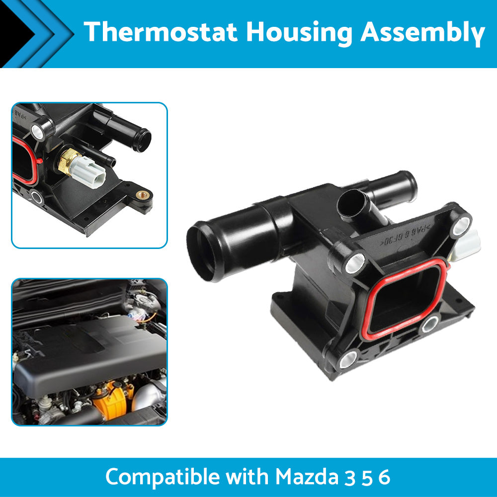 {{ LF941517Z Engine Coolant Thermostat Housing Suitable for Mazda 3 5 6 2006-2013 }} - Buy Car Parts Online at {{ Kaka Auto Parts }}.