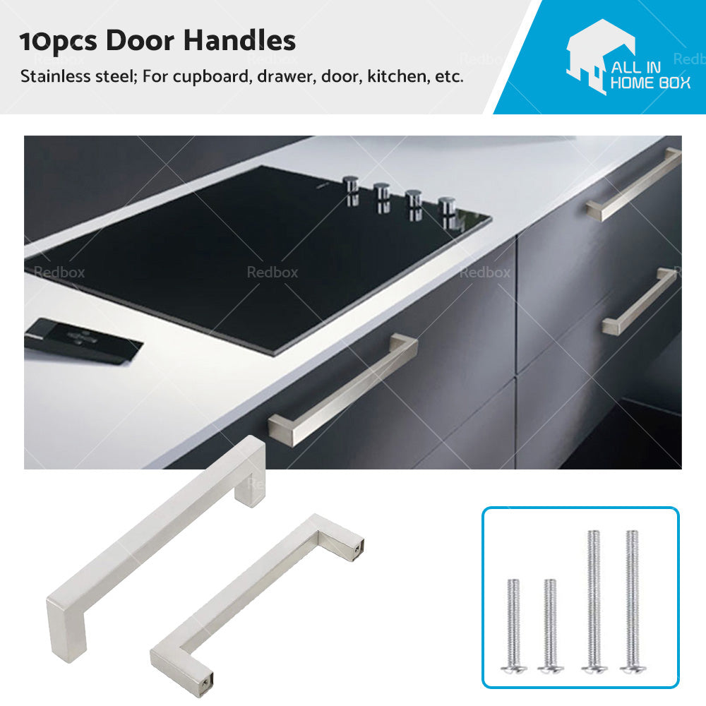 {{ 10 X Kitchen Cabinet Door Handles Matte Stainless Steel Drawer Cupboard Pulls }} - Buy Car Parts Online at {{ Kaka Auto Parts }}.