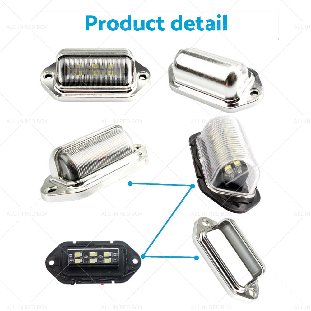 {{ 6 LED License Number Plate Light Lamps Suitable for Truck SUV Trailer Lorry }} - Buy Car Parts Online at {{ Kaka Auto Parts }}.