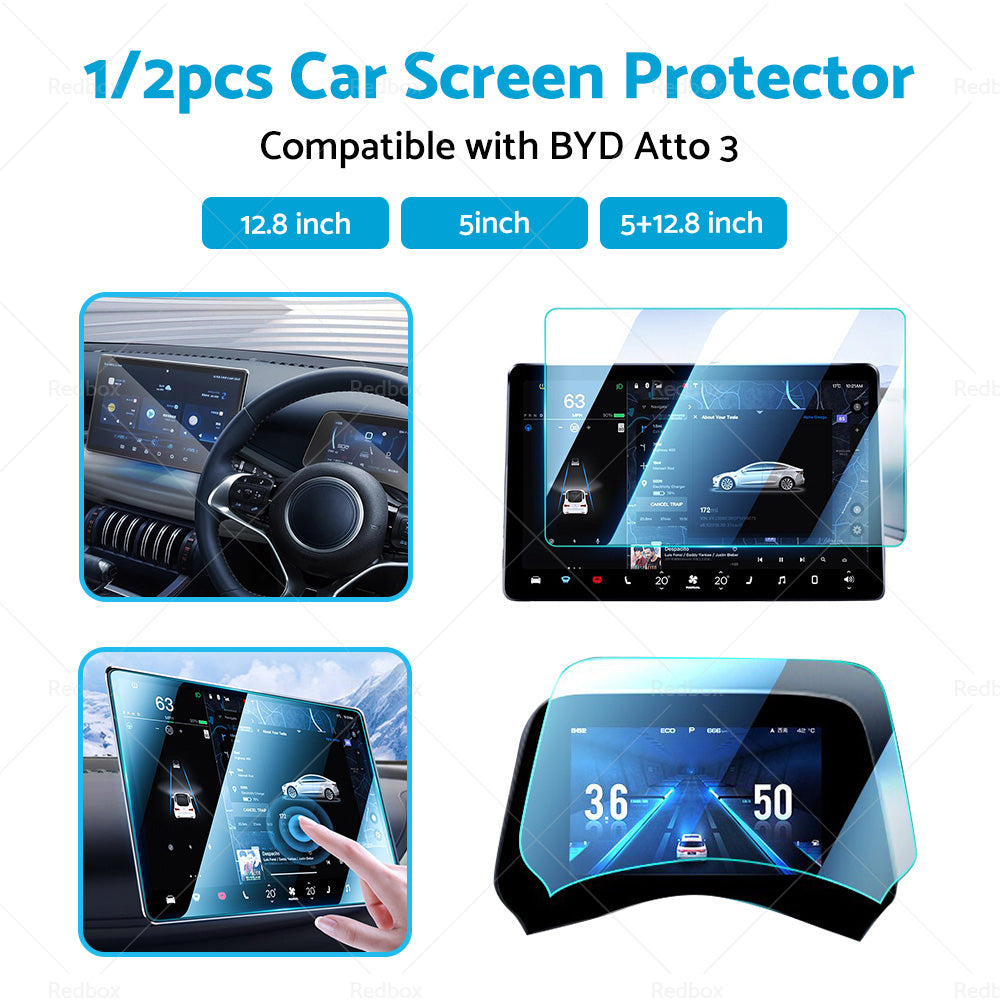 {{ Tempered Glass Screen Protector Center Control  Suitable for BYD Atto3 Dolphin }} - Buy Car Parts Online at {{ Kaka Auto Parts }}.