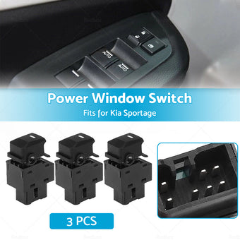 compare product 3x Passenger Side Power Window Switch 93580-3W000 Fit For Kia Sportage 2010-2015