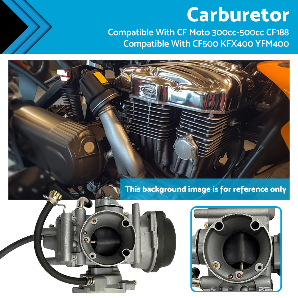 {{ Carby Carburetor Carb Suitable For CF Moto 300cc-500cc CF188 CF500 KFX400 YFM400 }} - Buy Car Parts Online at {{ Kaka Auto Parts }}.