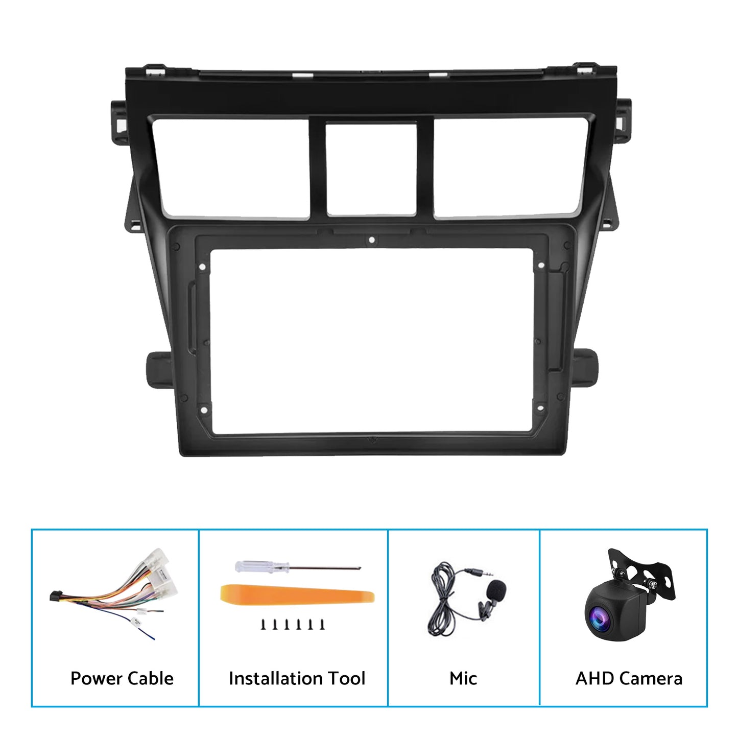 Android 13 Car Radio Wifi Stereo CarPlay Suitable for Toyota VIOS Yaris 07-12