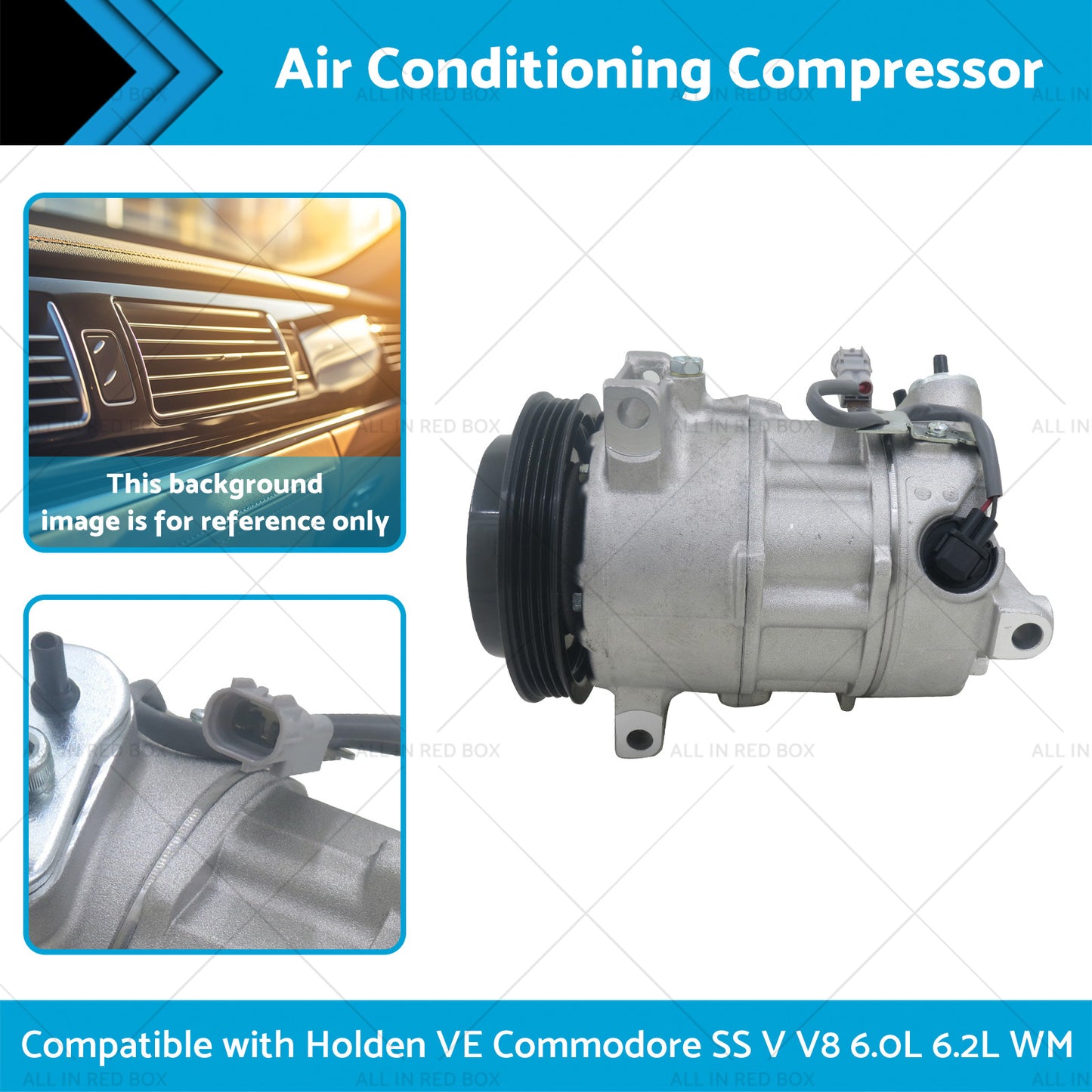 {{ Air Conditioning Compressor Suitablefor Holden VE Commodore SS V V8 6. 0L 6. 2L WM }} - Buy Car Parts Online at {{ Kaka Auto Parts }}.