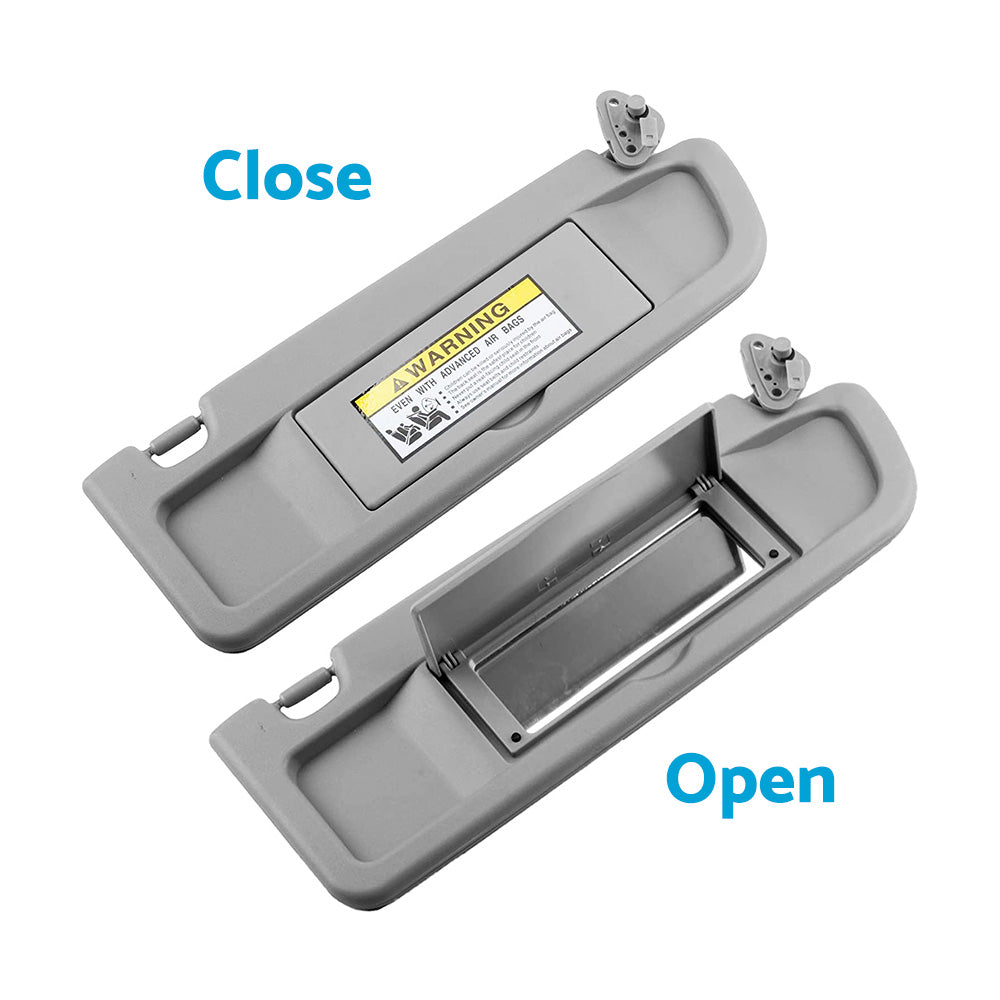 RH Right Hand Driver Side Sun Visor D. Grey For Honda Civic FD 2006~2012 Sedan