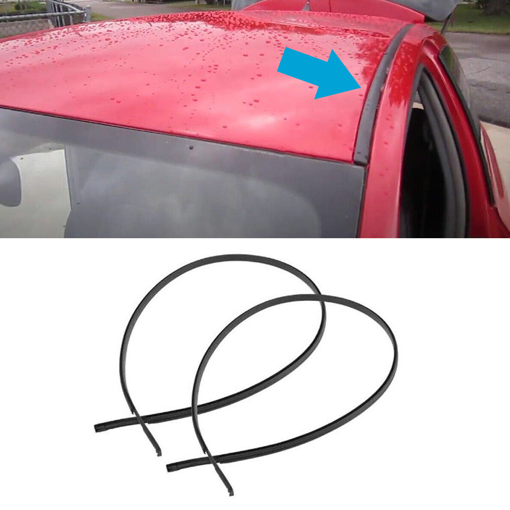 Left and Right Side Roof Drip Moulding Trim Suitable For Toyota Yaris Hatchback 2006–2016