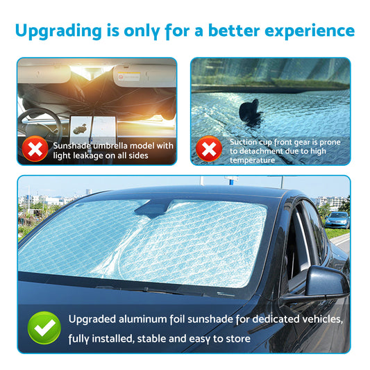 6 Layer Thick WindScreen Sun Shade Suitable For Toyota Hilux 15-24 UV Protection