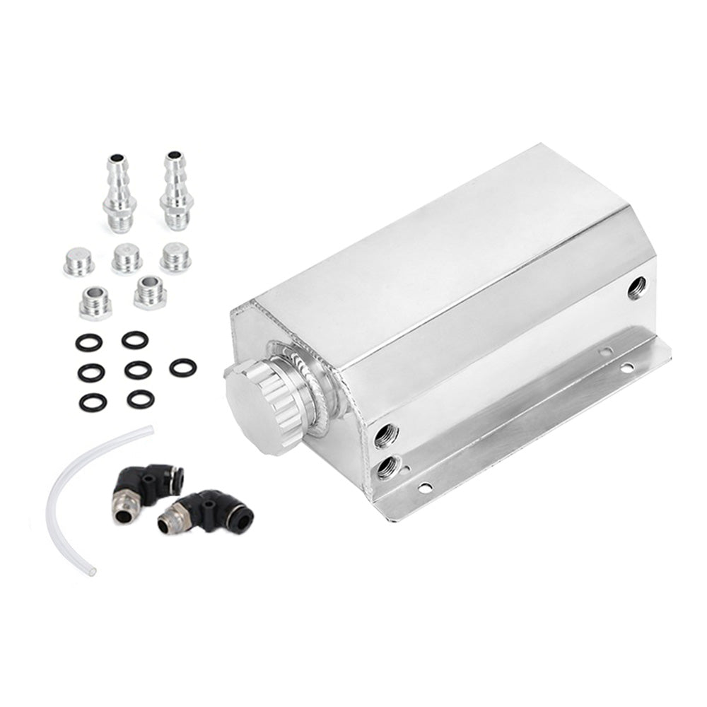 Universal Aluminum 2L Coolant Radiator Overflow Recovery Water Tank Bottle Suitable For Cars