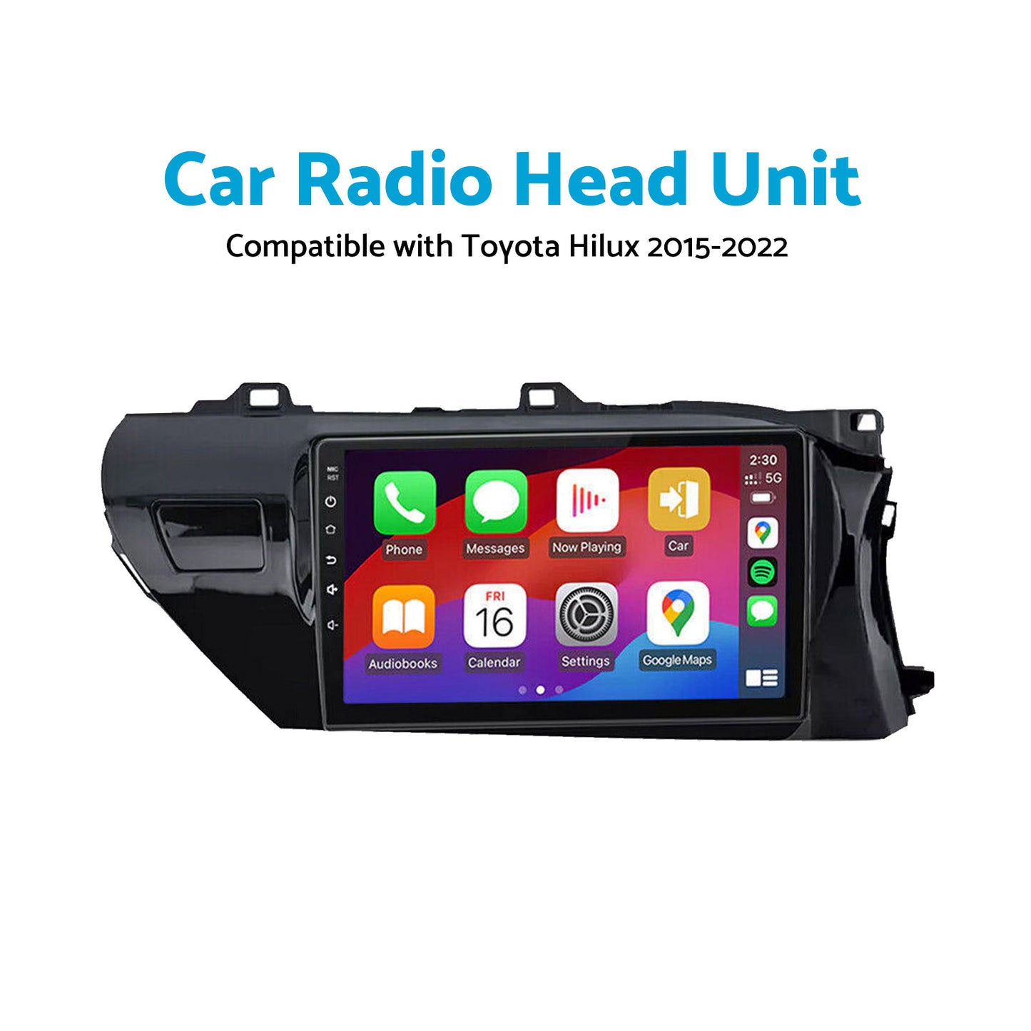 Carplay Android Auto Camera Navi Head Unit Suitable for Toyota Hilux 2015-2022 With Apple Carplay Android Auto