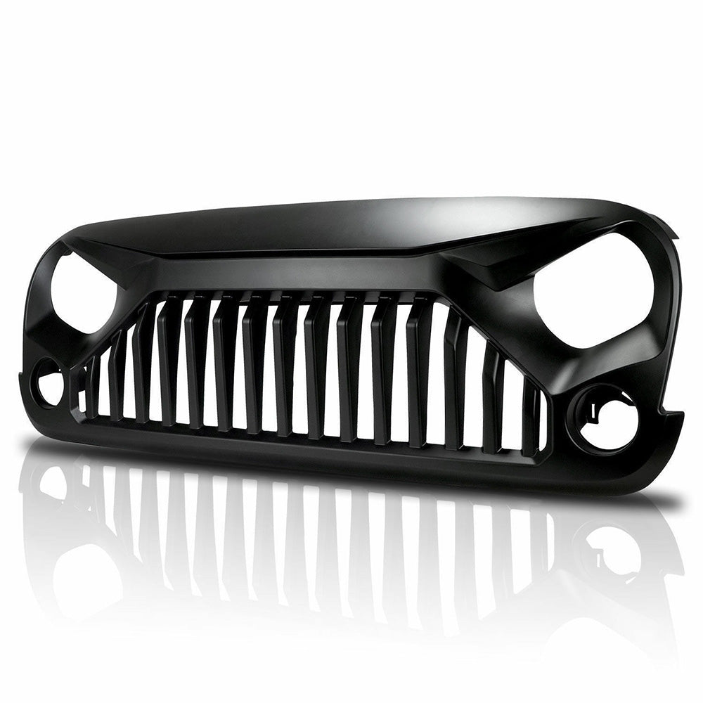 Black Front Gladiator Grille Vander Grill Suitable For Jeep Wrangler JK Unlimited 2007-2018