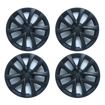compare product 4x Matt Black Wheel Hub Caps Suitable For Tesla Model 3