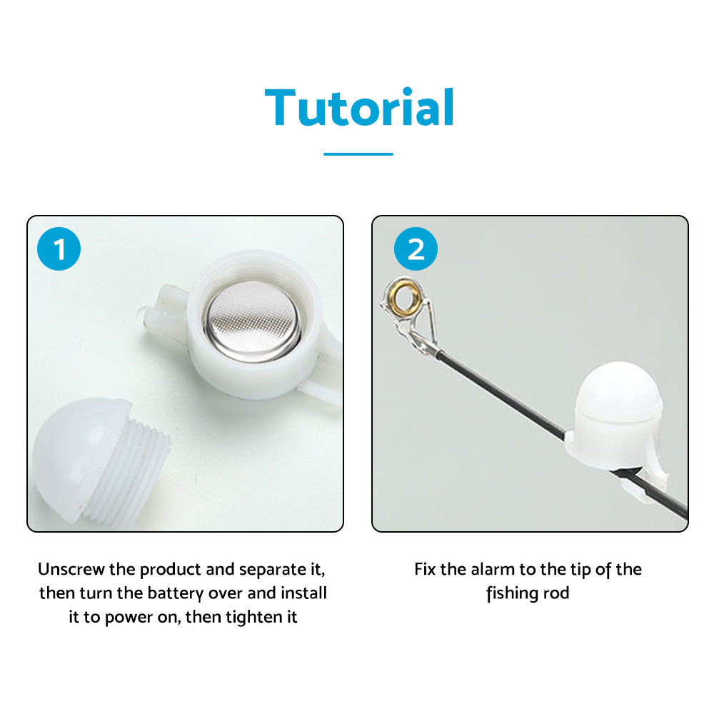 5x Fishing LED Rod Tip Night Light Suitable For Strike Alert Glow Stick Bite Alarm