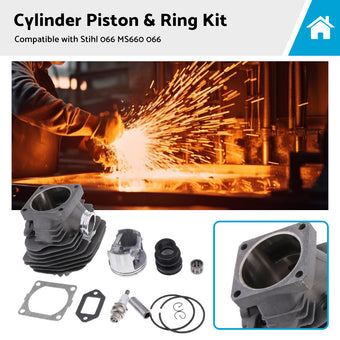 compare product Suitable For Stihl 066 MS660 066 Chainsaw Parts 56mm Cylinder Piston  and  Ring Kit