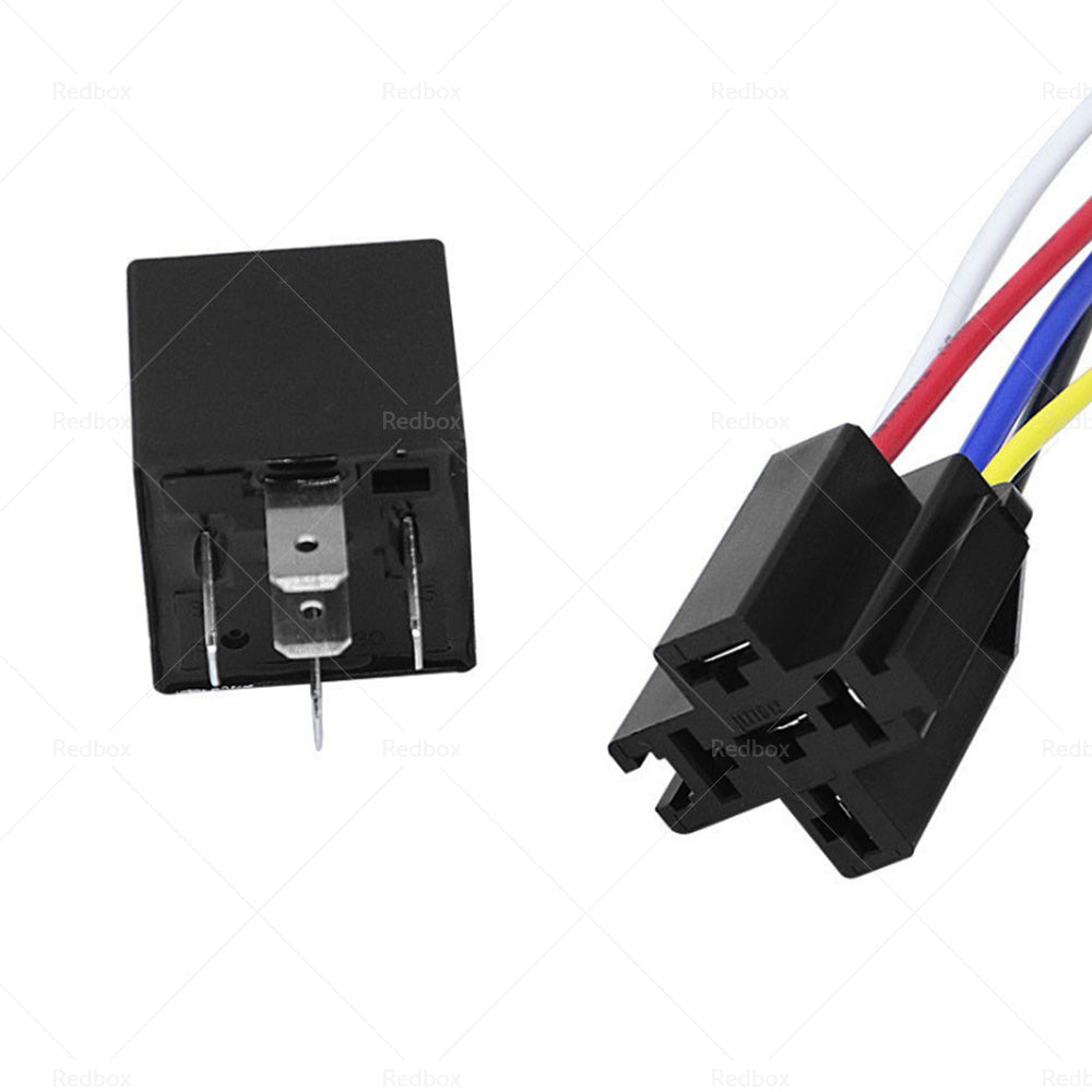 {{ SPDT Automotive Relay With Harness Socket 5x 24V 40A 5 Pin For Car Yacht Caravan }} - Buy Car Parts Online at {{ Kaka Auto Parts }}.