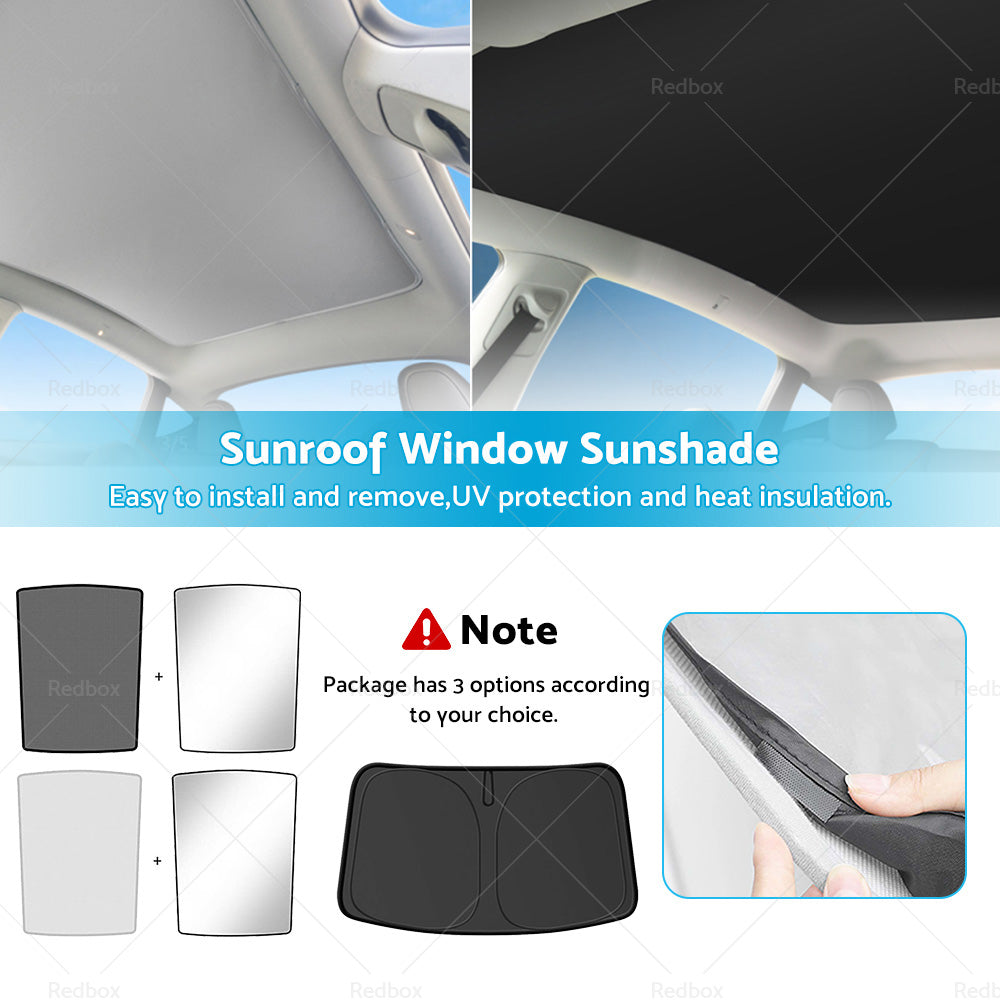 {{ Sunroof Window Sunshade Front Rear UV Film Windshield Window For Tesla Model Y }} - Buy Car Parts Online at {{ Kaka Auto Parts }}.