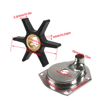compare product Water Pump Impeller Repair Kit Suitable for Mariner/Force 25 30 40 50 1998