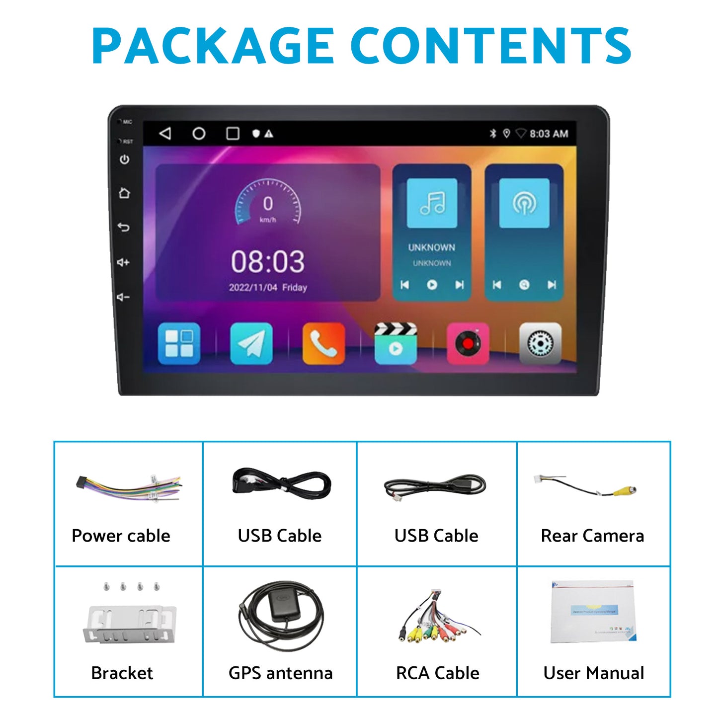 Android 13 Car Radio Wifi Stereo CarPlay Suitable for Toyota VIOS Yaris 07-12