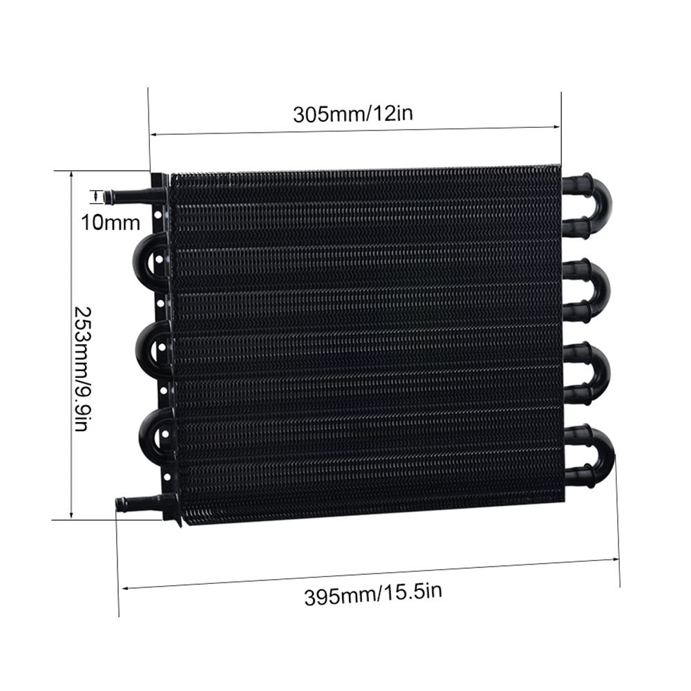 8 Row Remote Transmission Oil Cooler Radiator Converter Kit Suitable For Manual To Automatic Transmission Vehicles