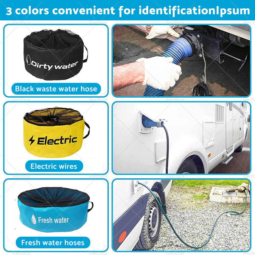 {{ Storage Bag Caravan Camping RV Cable Organizer Water Hose Electrical Cords }} - Buy Car Parts Online at {{ Kaka Auto Parts }}.