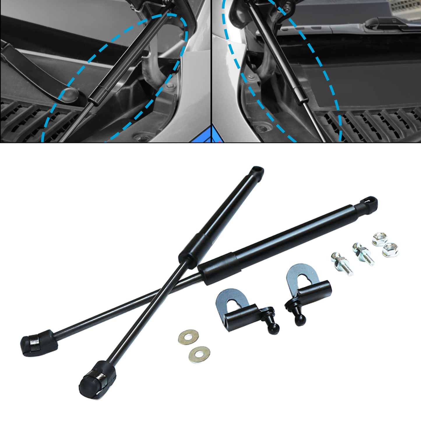 Bonnet Hood Gas Strut Lifter Kit Suitable For BYD ATTO 3 2021-2023 (Drilling or Welding)