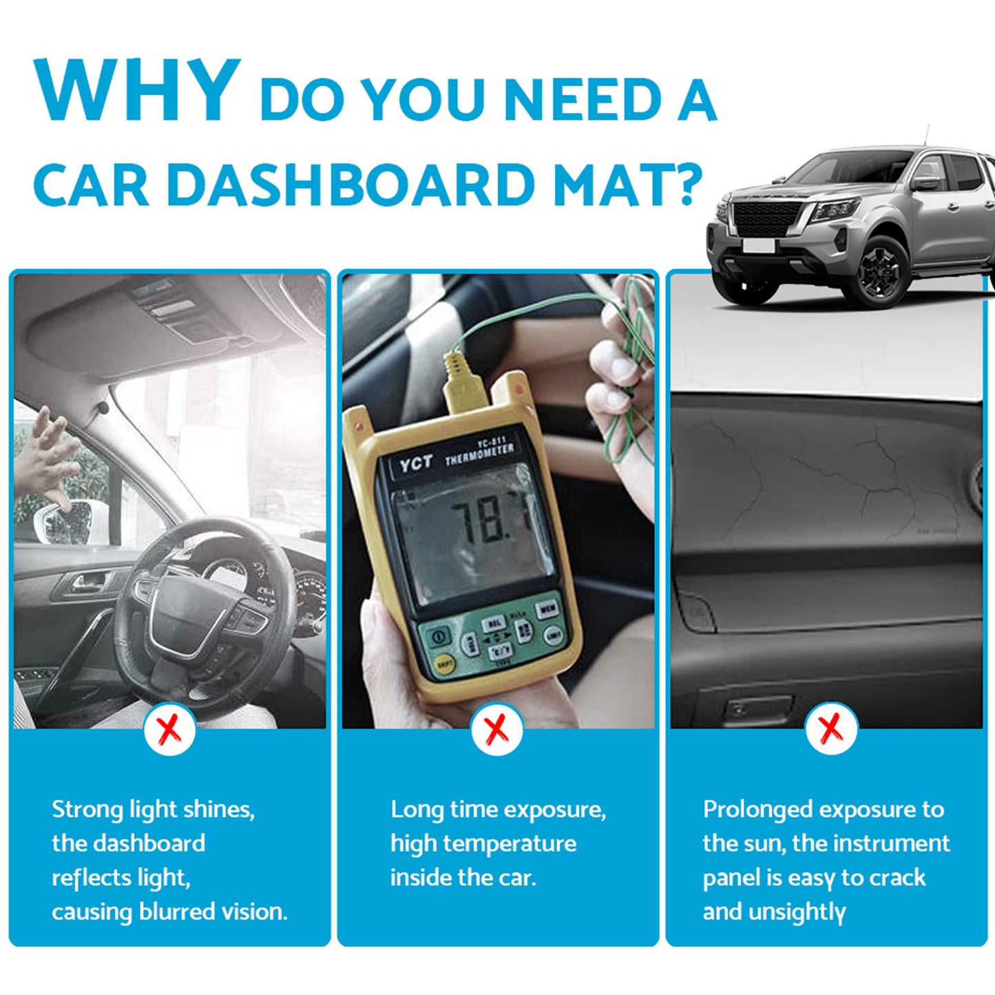 {{ Instrument Panel Cover Dashboard Cover Suitable for Mazda 6 2003-2008 Polyester }} - Buy Car Parts Online at {{ Kaka Auto Parts }}.