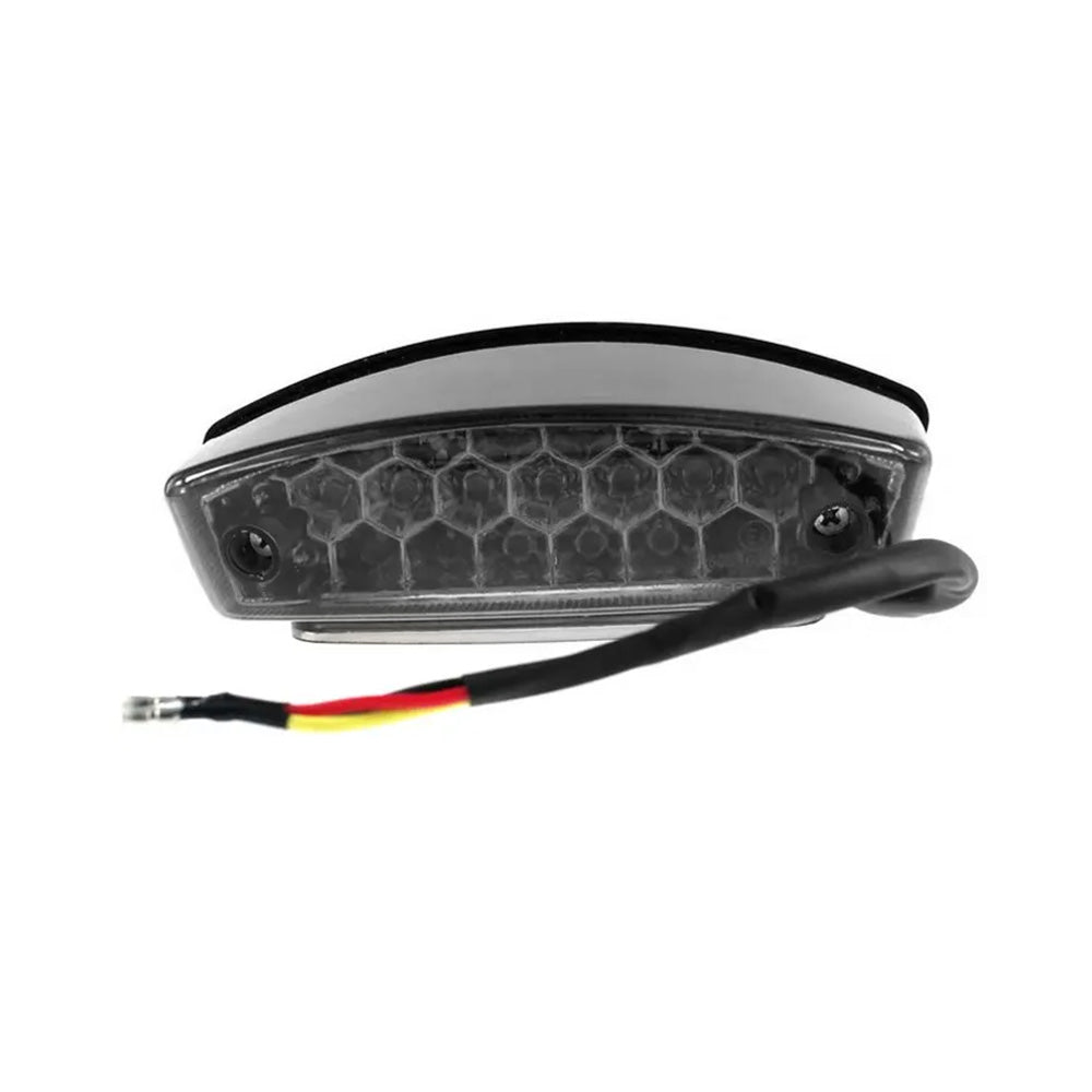 Universal Smoke LED Rear Brake Stop Tail Light With License Plate Light Suitable For Motorcycle