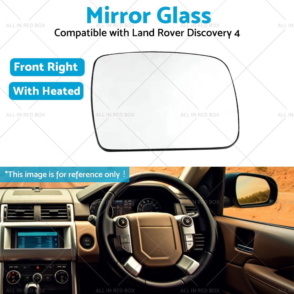 {{ Right Side Mirror Glass Suitable for Land Rover Discovery 4 2009 -2013 w  Heated }} - Buy Car Parts Online at {{ Kaka Auto Parts }}.