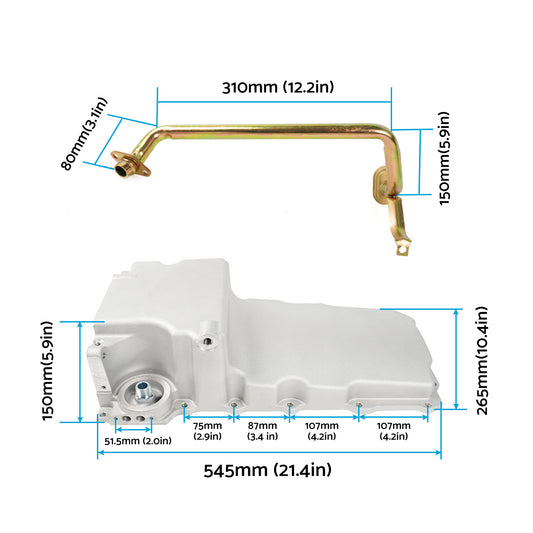 Swap Retrofit Oil Pan Kit Suitable For GM LS1 / LS6 / LS2 / LS3 302-1 1955-1987