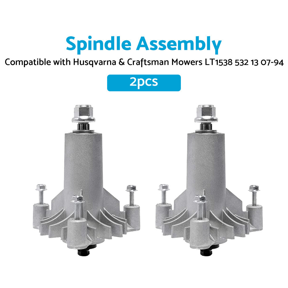 {{ 2xSpindle Assembly Suitable For Husqvarna  and  Craftsman Mowers LT1538 532 13 07-94 }} - Buy Car Parts Online at {{ Kaka Auto Parts }}.