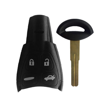 compare product 4-Button Remote Key Shell Case Suitable For SAAB 9-3 / 9-5 With Or Without Blade