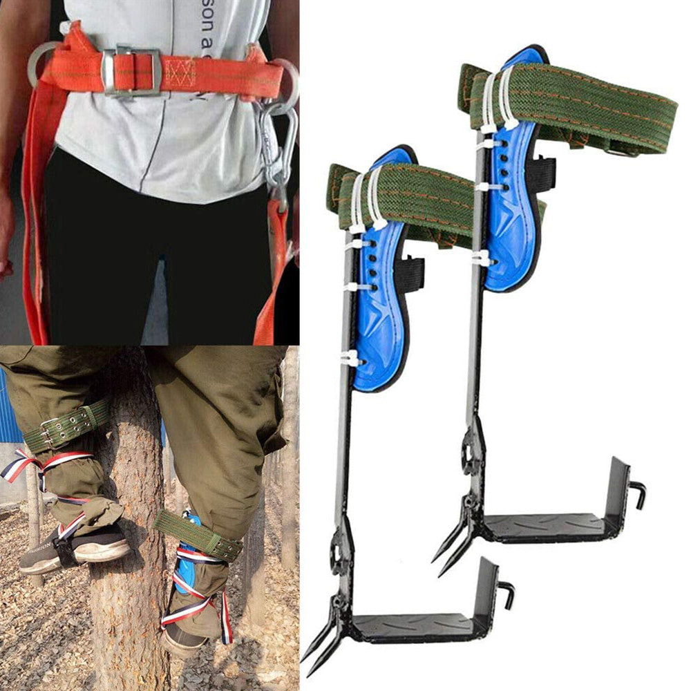2-Gear Adjustable Safety Tree Climbing Spike Set Suitable For Hunting & Survival Climbing Tools